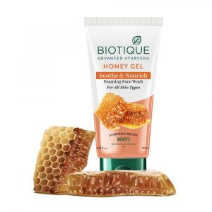 Biotique Honey Gel Soothe & Nourish Foaming Face wash For All Skin Types 150 ml