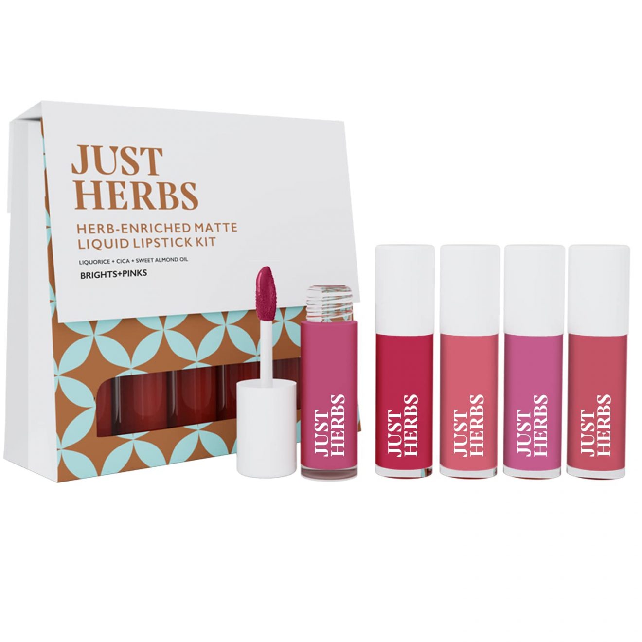 Buy Just Herbs Ayurvedic Liquid Lipstick Kit Set of 5 with Hydrating