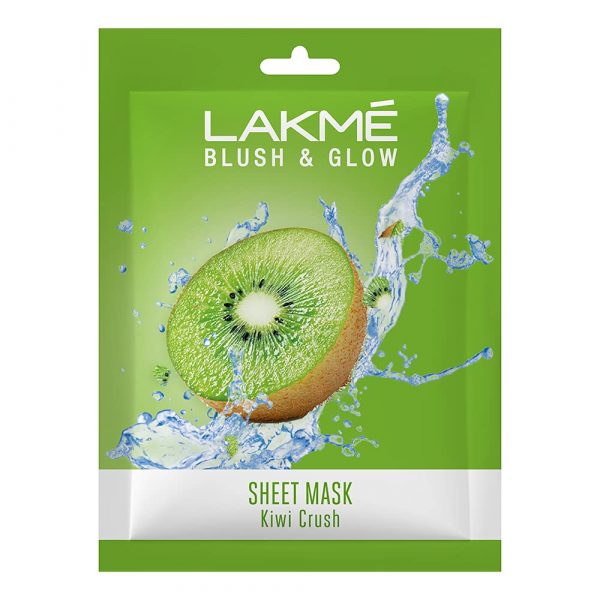 Lakmé Blush & Glow Kiwi Sheet Mask, 20ml/25ml