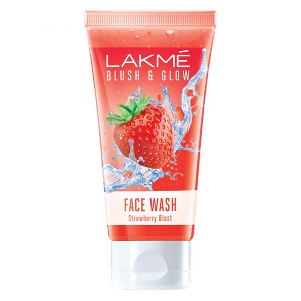 Lakmé Blush & Glow Strawberry Combo Face Wash With Fruit Extracts, 100 g