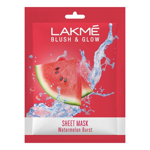 Lakmé Blush & Glow Watermelon Sheet Mask, 25ml