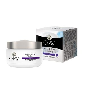 Olay Night Cream Natural Aura Nourishing Repair Cream, 50gm