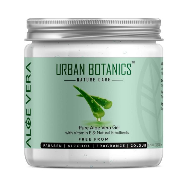 UrbanBotanics Pure Aloe Vera Skin/Hair Gel With Vitamin E, 200gm