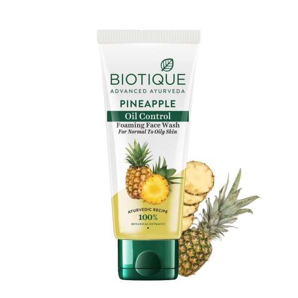 Biotique Bio Pine Apple Oil Balancing Face Wash for Oily Skin, 100ml