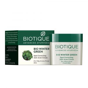Biotique Bio Winter Green Spot Correcting Anti Acne Cream, 15gm
