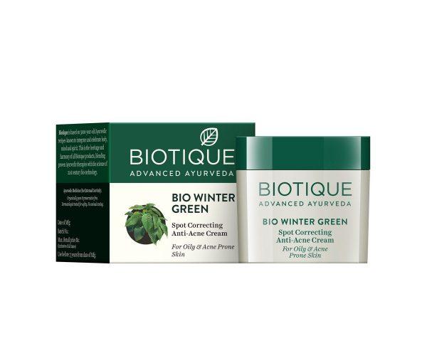 Biotique Bio Winter Green Spot Correcting Anti Acne Cream, 15gm