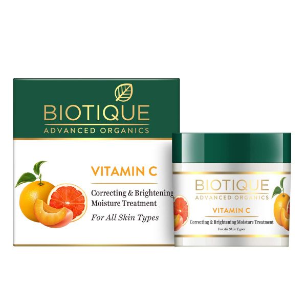 Biotique Vitamin C Correcting & Brightening Non Greasy Face Cream, 50gm