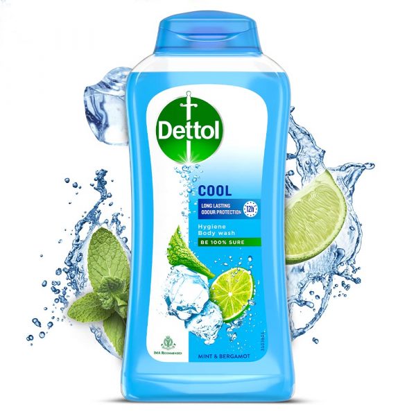 Dettol Body Wash and Shower Gel for Women and Men, Cool, 250ml