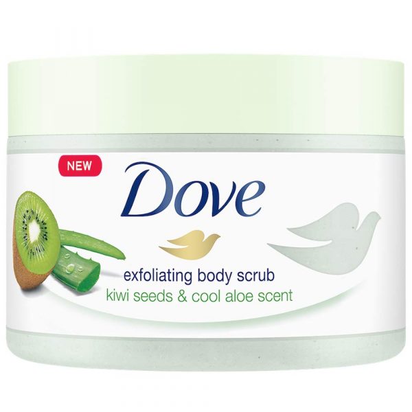Dove Body Polish Exfoliating Scrub, Kiwi Seeds and Aloe Vera, 298gm