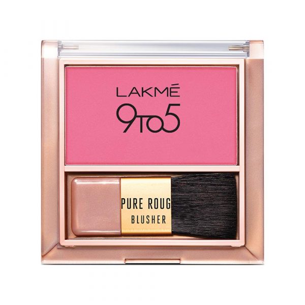 Lakme 9 To 5 Pure Rouge Blusher, Pretty Pink, 6gm
