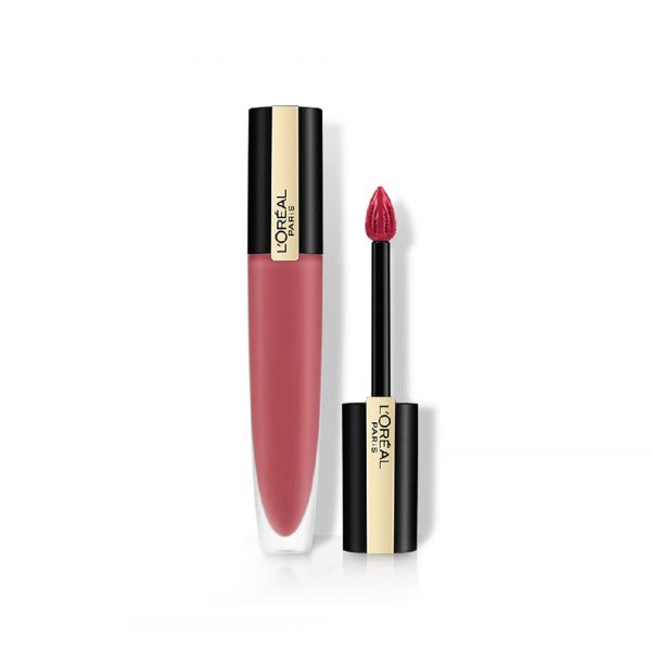 L'Oreal Paris Rouge Signature Matte Liquid Lipstick, 143 Liberate Nude, 7gm