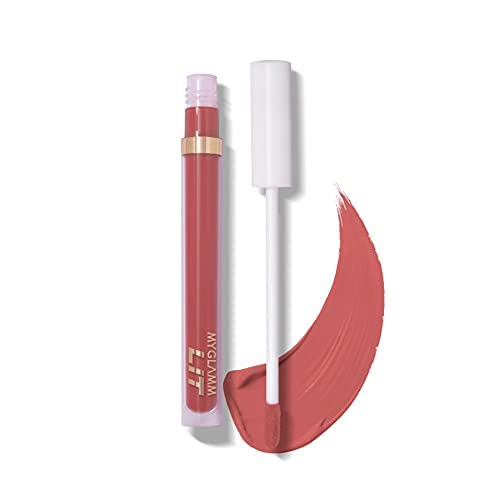 MyGlamm LIT Liquid Matte Lipstick-Boo (Pink), 3ml