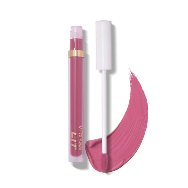 MyGlamm LIT Liquid Matte Lipstick-Draking (Pink), 3ml
