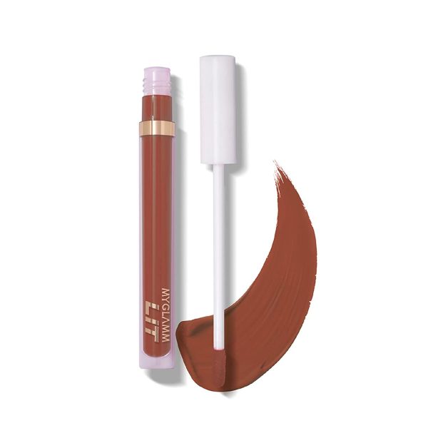 MyGlamm LIT Liquid Matte Lipstick-Instagrandstanding (Brown), 3ml