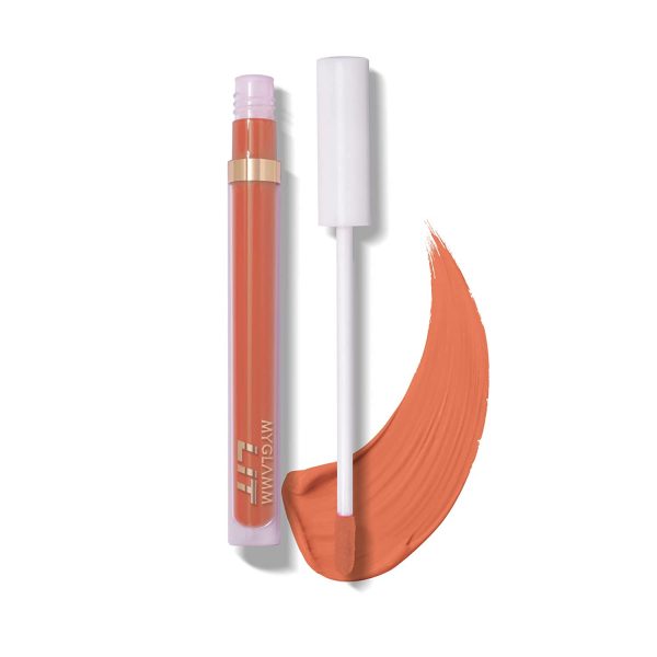 MyGlamm LIT Liquid Matte Lipstick-Stashing (Orange), 3ml