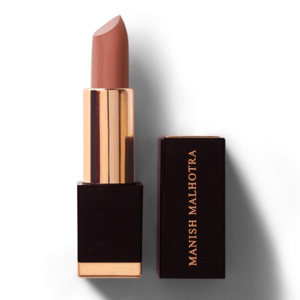Myglamm Manish Malhotra Beauty Hi-Shine Lipstick-Desert Suede (Brown), 4gm