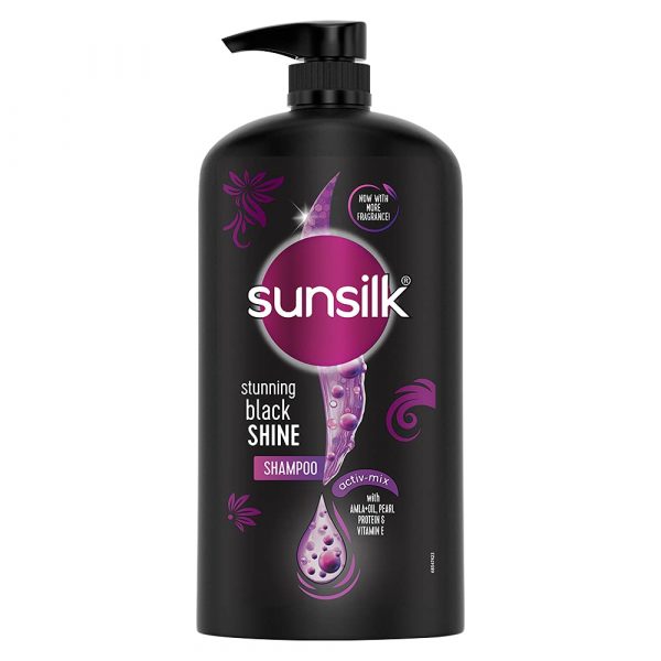 Sunsilk Stunning Black Shine Shampoo, 1L