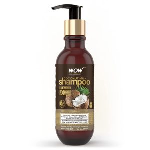 WOW Skin Science Coconut Milk Shampoo - No Parabens, Sulphate, Silicones, 250mL