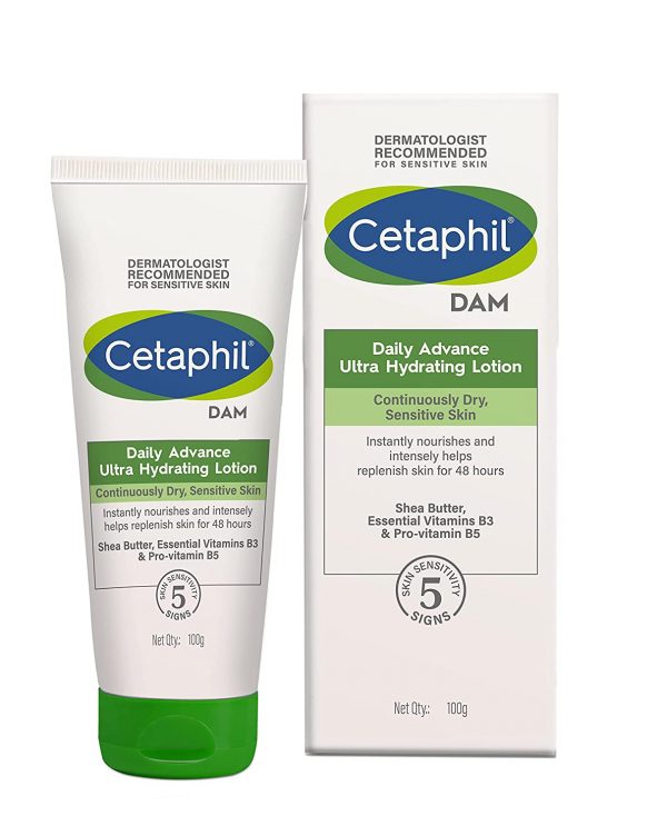 Cetaphil Daily Advance Ultra Hydrating Lotion for Dry/Sensitive Skin, 100gm
