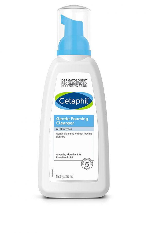 Cetaphil Gentle Foaming Cleanser Face Wash for All Skin Types, 236 ml