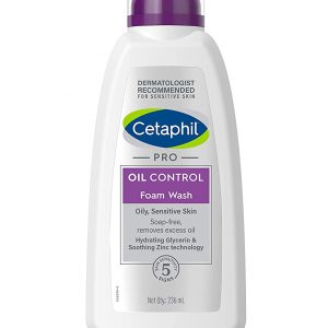 Cetaphil PRO Oil Control Foam Face Wash for Acne & Oily Prone Skin, 236ml