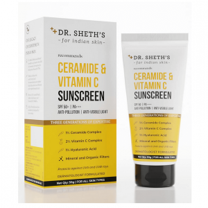 Dr. Sheth's Sunscreen SPF 50 Cream With Ceramide, PA+++, 50gm