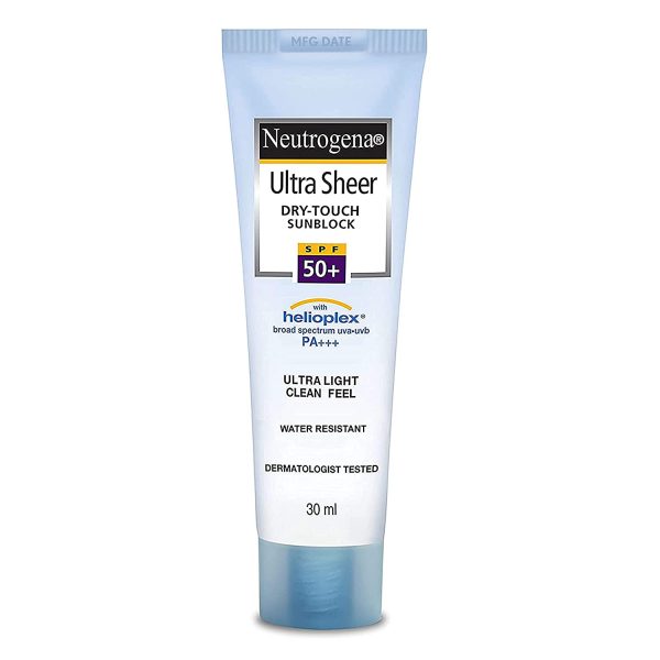 Neutrogena Ultra Sheer Sunscreen, SPF 50+ for Oily & Dry Skin, 30ml
