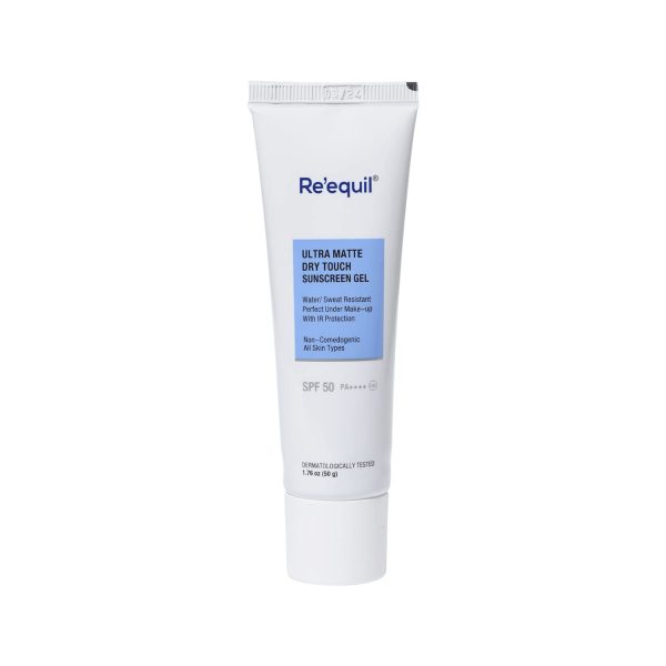 RE' EQUIL Ultra Matte Dry Touch Sunscreen Gel SPF 50 PA++++, 50gm