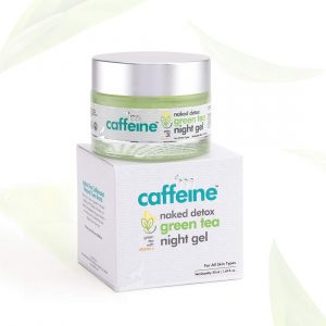 mCaffeine Vitamin C Night Gel Cream for Glowing Skin, 50ml